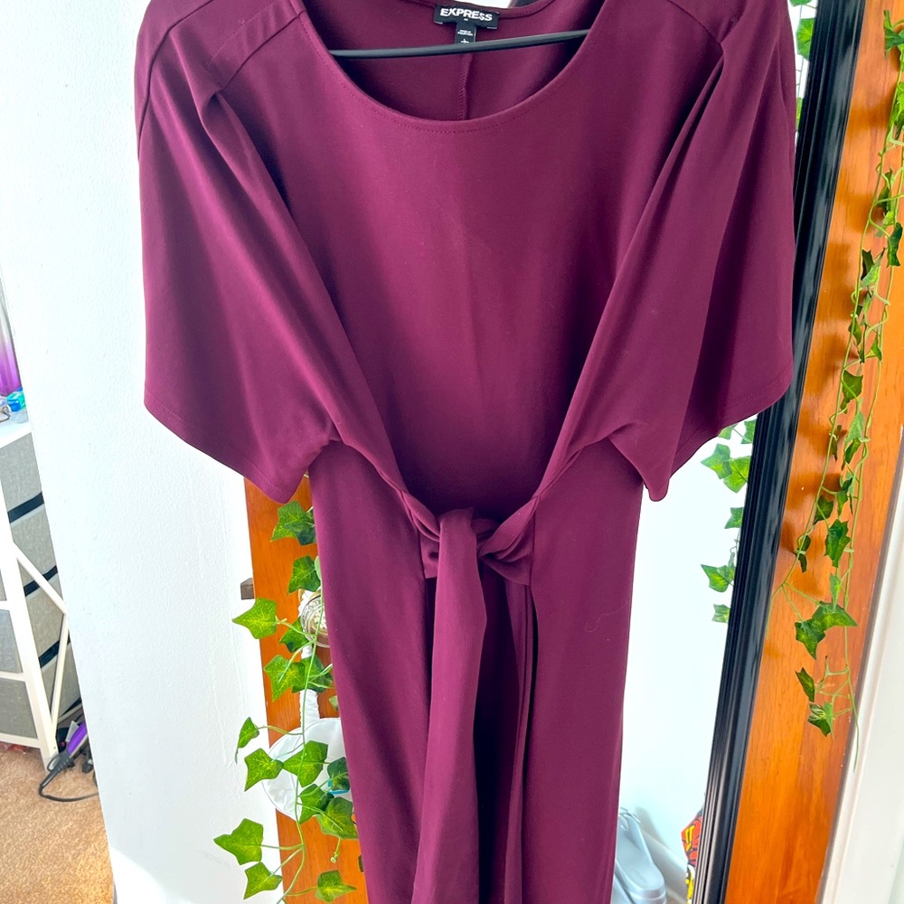 Express tie front dress